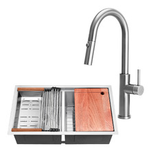 Orly Double Stainless Steel Kitchen Sink & Accessories Package