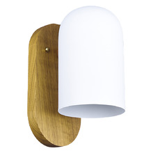 Pearson Ash Wood & Iron Wall Sconce