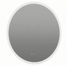 Simon Round Aluminium LED Mirror