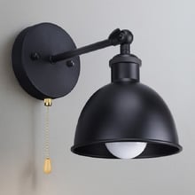 Jensi Black Metal Wall Light