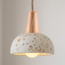 Yani Beech Wood & Terrazzo Pendant Light