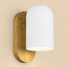 Pearson Ash Wood & Iron Wall Sconce