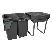 Domestique Plus 60L Twin Slide Out Waste Bin