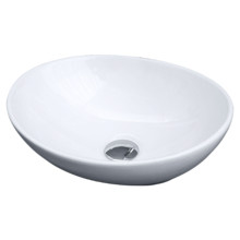 400mm White Oval Ceramic Basin