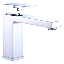 16.3cm Chrome Square Basin Mixer Tap