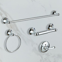 4 Piece Stainless Steel Bathroom Fixture Set
