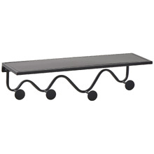 Solene Floating Shelf with Hooks