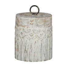 Harper Whitewash Mango Wood Weighted Door Stop