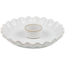 2 Piece Thalia Ceramic Chip & Dip Bowl Set