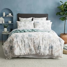 Floral Reversible Cotton Quilt Cover Set