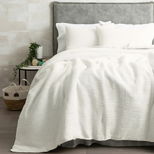 Ivory Boronia Stonewashed Cotton Comforter Set