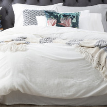 White Solana Cotton Quilt Cover Set