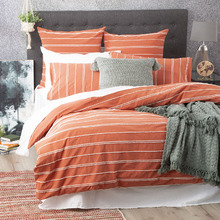 Paprika Vintage-Washed Hudson Cotton Chenille Quilt Cover Set