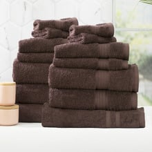 14 Piece Marisse Bamboo & Cotton Bathroom Towel Set