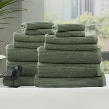 14 Piece Ridgestone Cotton Bathroom Towel Set