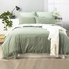 Juniper Essentials Vintage Stonewashed Reversible Quilt Cover Set