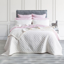 White Cavallo French Linen Coverlet Set
