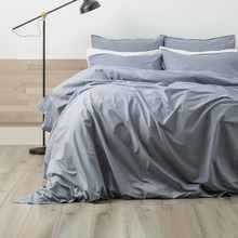 Dusty Blue Helena Cotton Quilt Cover Set