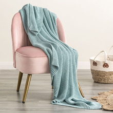 Seed Stitch Cotton Throw