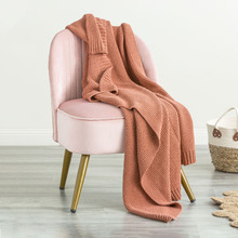 Seed Stitch Cotton Throw