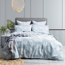 French Blue Erikslund Cotton Quilt Cover Set