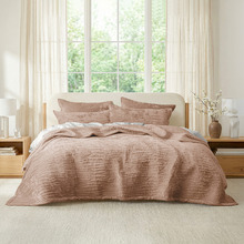 Wood Bramble Velvet Coverlet Set