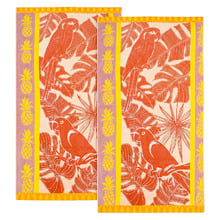 Macaw Cotton Beach Towels (Set of 2)