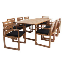8 Seater Jarlath Clado Wood Outdoor Dining Set