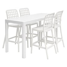 4 Seater Rowan Outdoor Bar Table & Lucien Stool Set