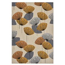 Brown Dandelion Clocks Outdoor Rug