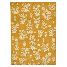 Gold Woodland Glade Hand-Tufted Rug