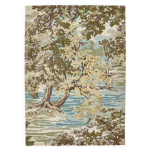 Olive Green Ancient Canopy Hand-Tufted Rug