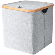 Square Bamboo Collapsible Laundry Basket