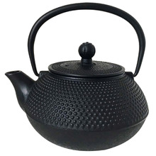 Black Cast Iron Teapot with Infuser