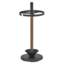 Black & Natural Carbon Steel Umbrella Stand