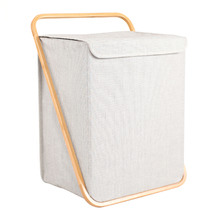 Deluxe Bamboo Laundry Hamper with Lid