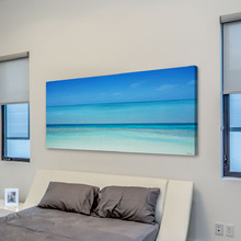 Clear Blue Art Print on Canvas
