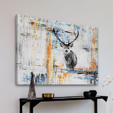 Staring Deer Canvas Wall Art