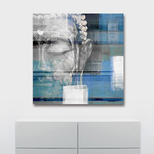 Blue Buddha Canvas Wall Art
