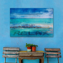 Blue Relax Canvas Wall Art
