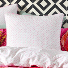 Hibiscus Hue Cotton Sateen European Pillow Sham