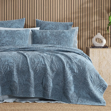 Tropica Stonewashed Cotton Queen/King Coverlet Set