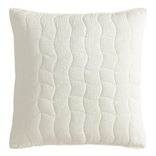 Cascade Quilted Cotton Gauze European Pillow Sham