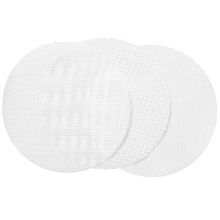 White Round Silicone Steaming Mats (Set of 3)