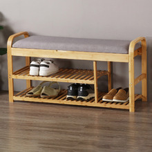 Sherwood Cushioned Shoe Storage Bench