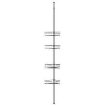 Adjustable 4 Tier Metal Corner Shower Rack