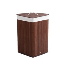 Bamboo Folding Corner Laundry Hamper