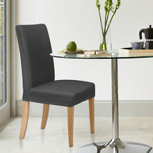 1 Seater Faux Suede Dining Chair Covers Only (Set of 6)