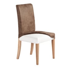 Stretch Faux Suede Dining Chair Covers (Set of 6)