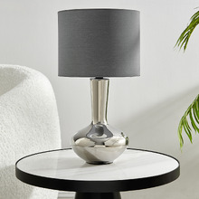 Istanbul Silver Ceramic Table Lamp